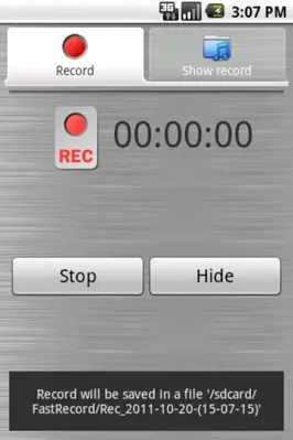 Fast Record android App screenshot 4